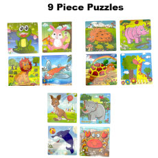 9 Piece Puzzles - Assorted